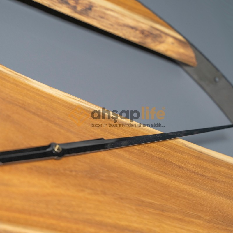 Özel Tasarım Ahşap Metal Saat