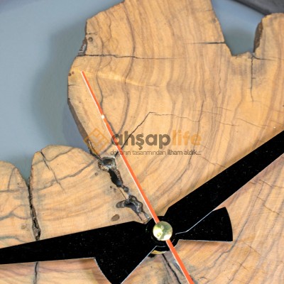 Özel Tasarım Ahşap Metal Saat