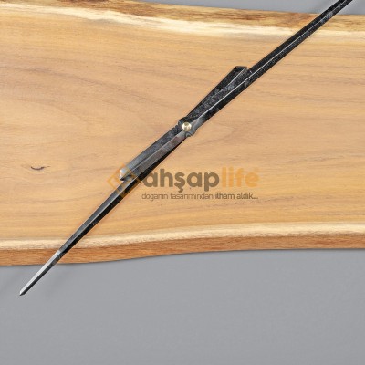 Özel Tasarım Ahşap Metal Saat