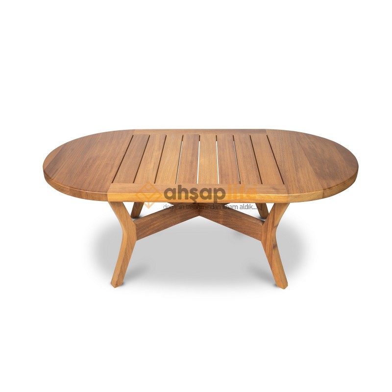 İroko Oval Orta Sehpa